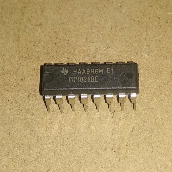 IC 4026 CMOS CD4026 HCF4026 TC4026 MC14026