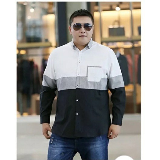 Exchange23 Kemeja Pria MENTERO / Kemeja Jumbo Pria Lengan Panjang / Kemeja Murah Keren