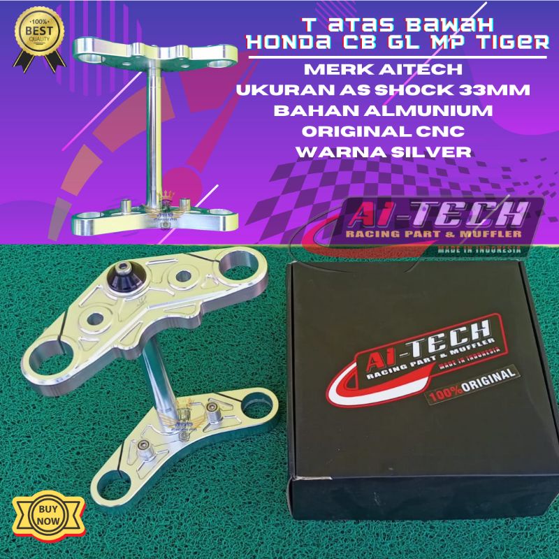 Segitiga T Shock Depan AITECH Honda Cb GL Megapro Tiger As 26 33 Almunium Cnc