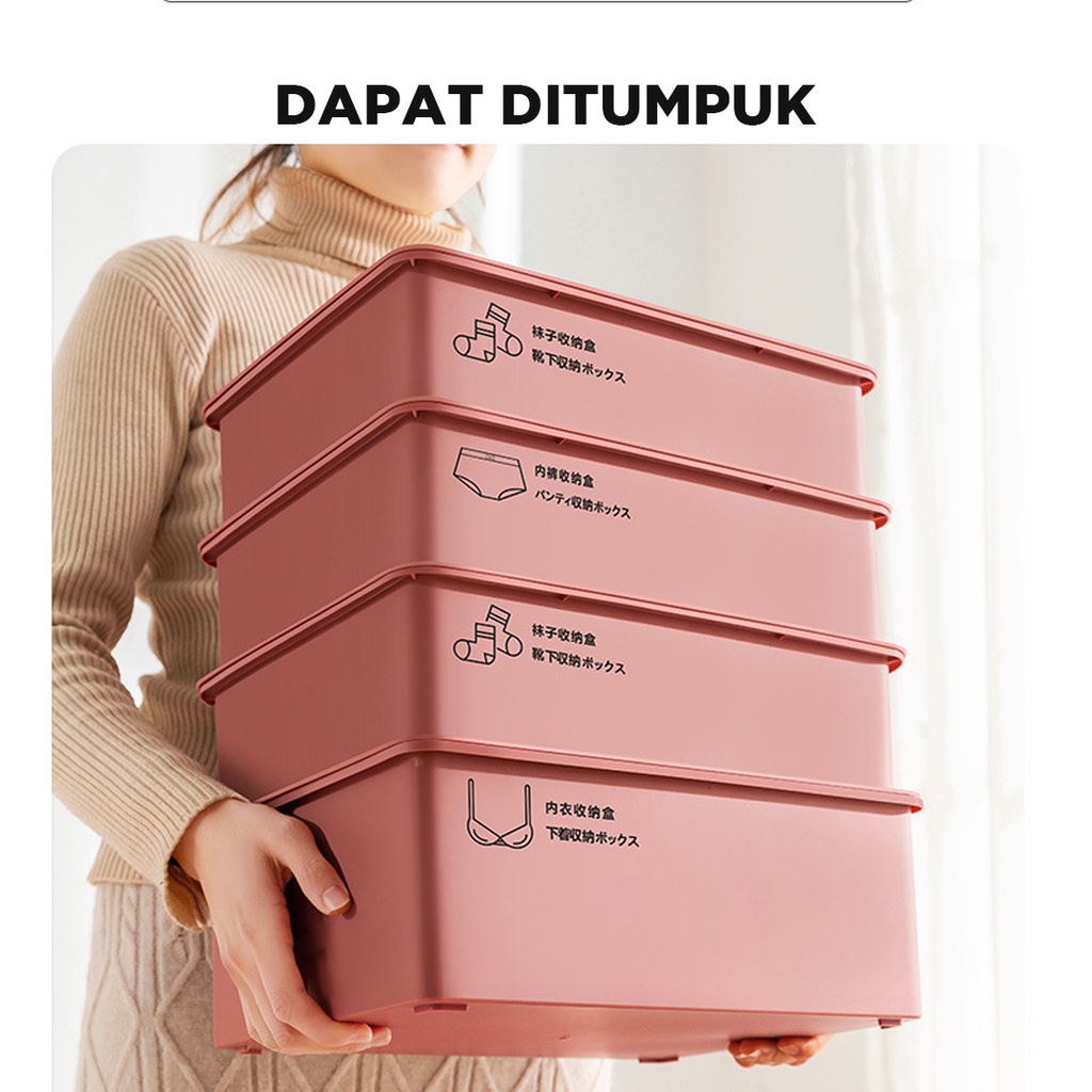 Box tempat kaos kaki | Tempat pakaian dalam | Kotak Accesories serbaguna | Storage box