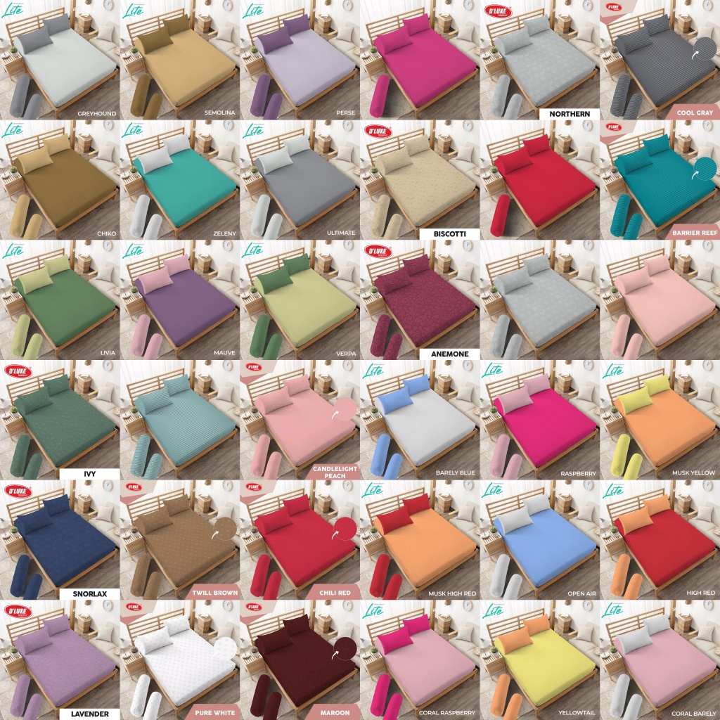 Kintakun-Sprei 160x200 Queen Warna Polos Emboss Embos Cool Gray Abu Abu Muda Tua Aqua Biru Navy Deep