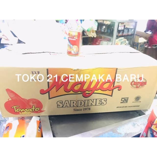 

Maya Sarden Saus Tomat 155 gram - 1 KARTON isi 100 KALENG | Maya 155gr