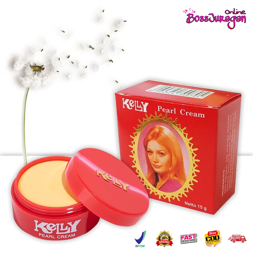 (BOSS) Kelly Cream Pearl 5gr 15gr Kecil Besar Original