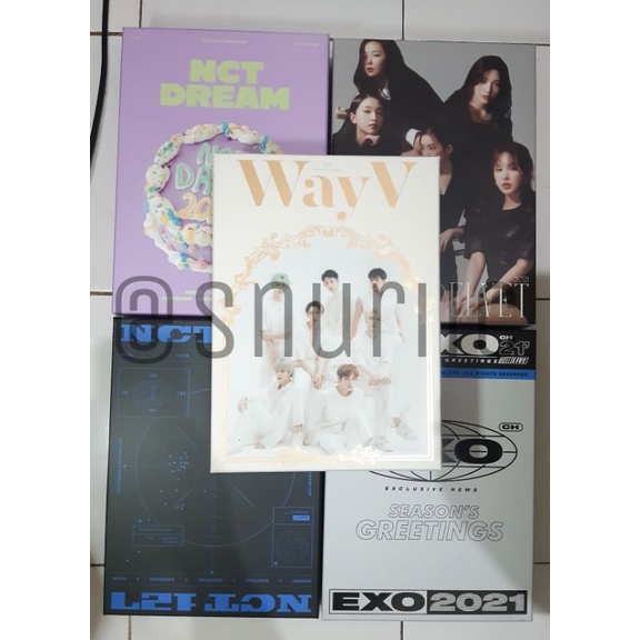 BOX SEASON'S GREETINGS 2021 NCT DREAM 127 WAYV RED VELVET EXO