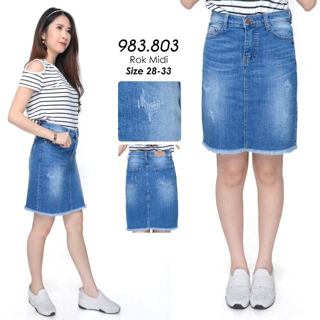 denim midi