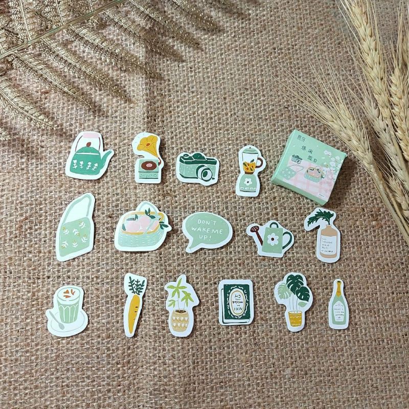 

stickystickerid 45pcs Sticker box pastel colour
