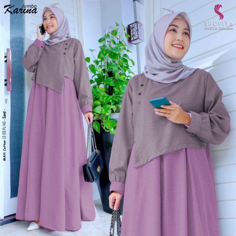 KARINA DRESS JUMBO ORI SHOFIYA