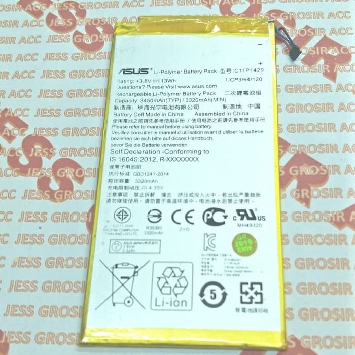 Baterai ASUS Zenpad C 7.0 Inchi - Z710CG - Z710MG - Z710C - P01Z -Z7010C Battery C11P1429 Original