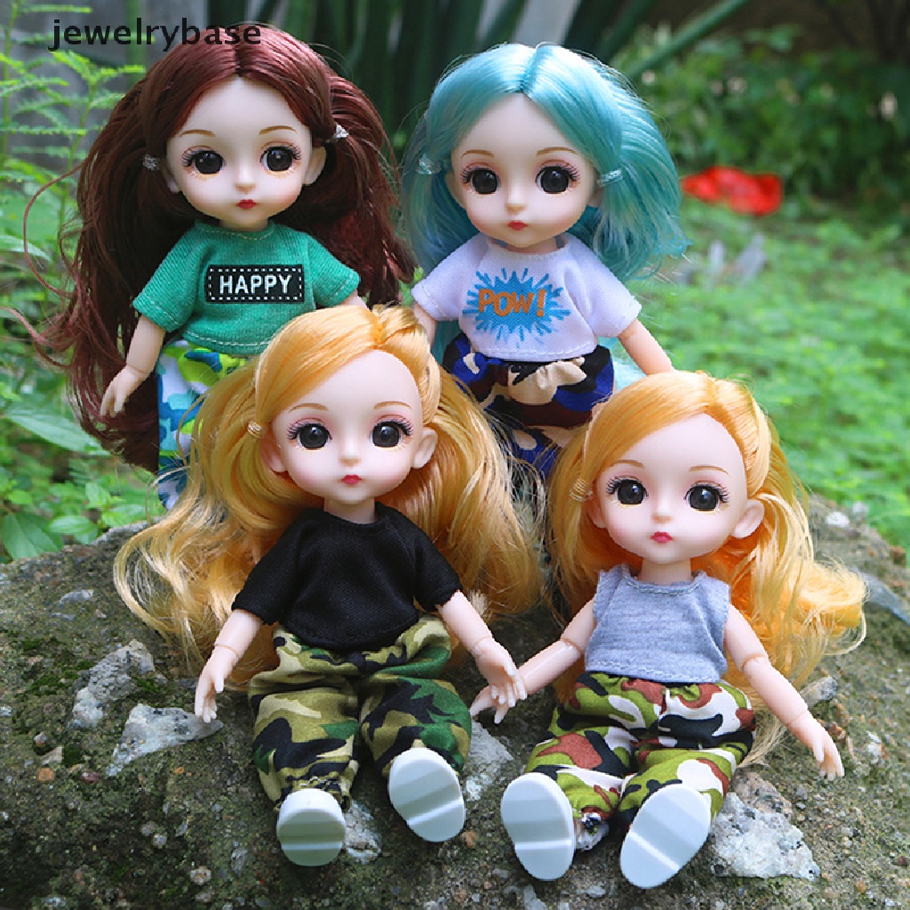 [jewelrybase] Bjd 16CM Boneka Casual Fashion Princess Baju Setelan Aksesoris Butik