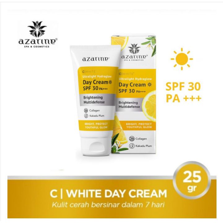 [ACEH] TERMURAH - Azarine C White Ultralight Hydraglow Day Cream 25g
