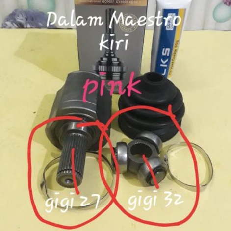 CV Joint Dalam As Roda Depan Dalam Kiri Honda Maestro 1990