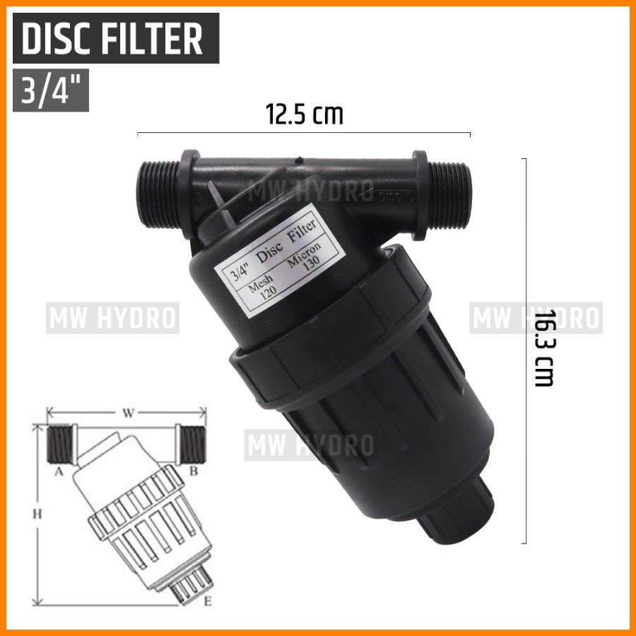 Disc Filter - 3/4 Inch