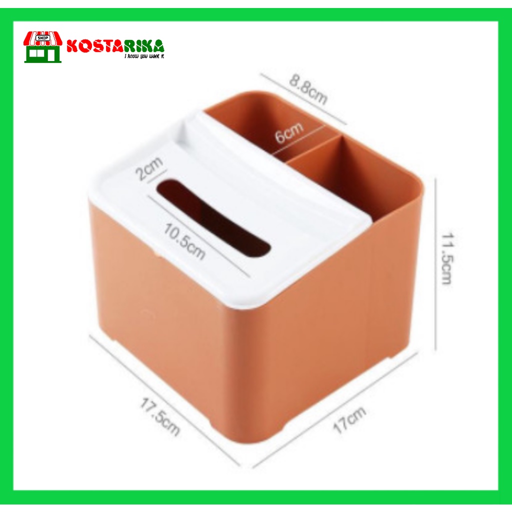 KOSTARIKA Kotak Tissue Box / Kotak Penyimpanan Tissue Box Kotak Tisu Organiser Box Tissue Serbaguna