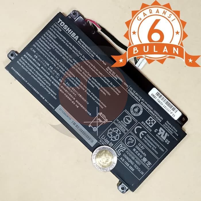 Baterai ORIGINAL Toshiba P55w-C5204 P55W-C5314 CB30-B3123 E45W PA5208U