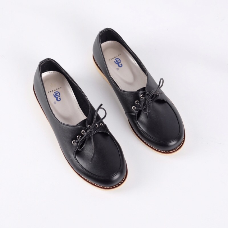 [SIAP KIRIM] BRShoes30 Hitam Sepatu Kerja Casual Flat Wanita