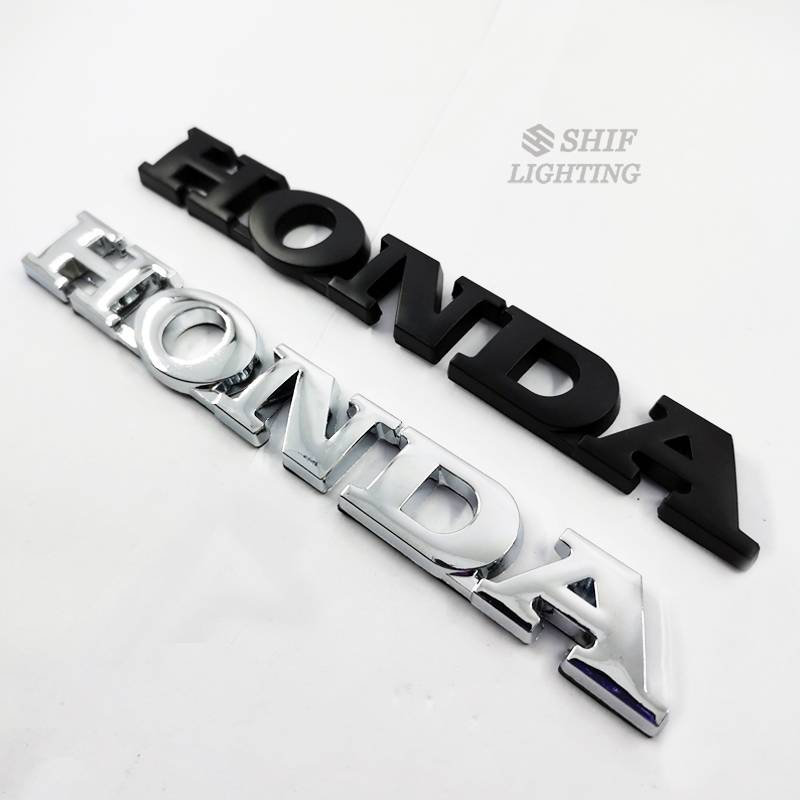 1pc Stiker Emblem Logo Honda Bahan Metal Untuk Fender Samping Mobil Honda