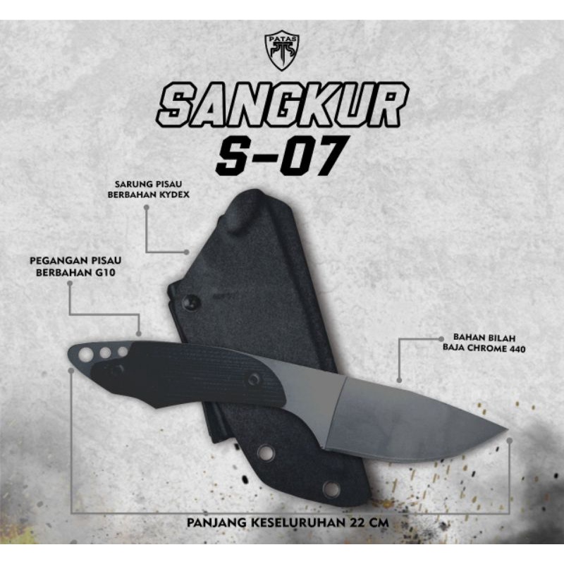 PATAS - Pisau Patas Tactical S0007 Custom
