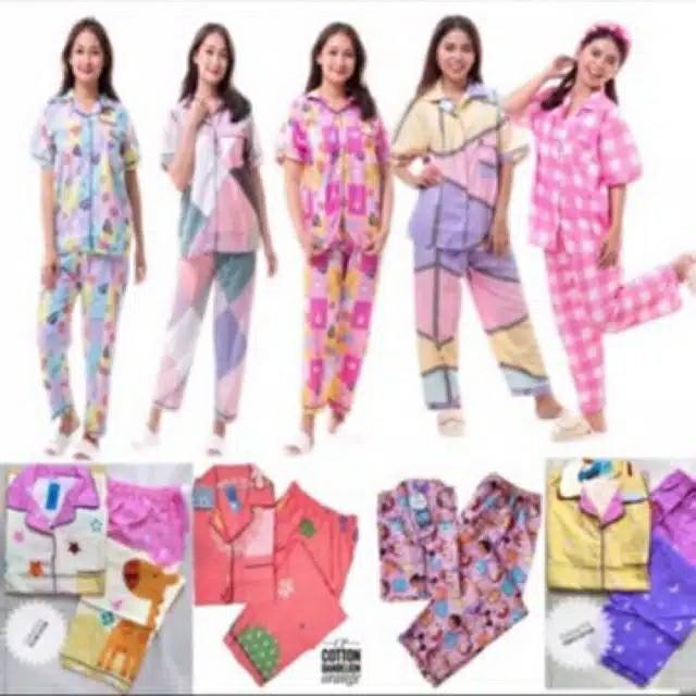 PIYAMA BAJU TIDUR CP KATUN EROPA LD 105