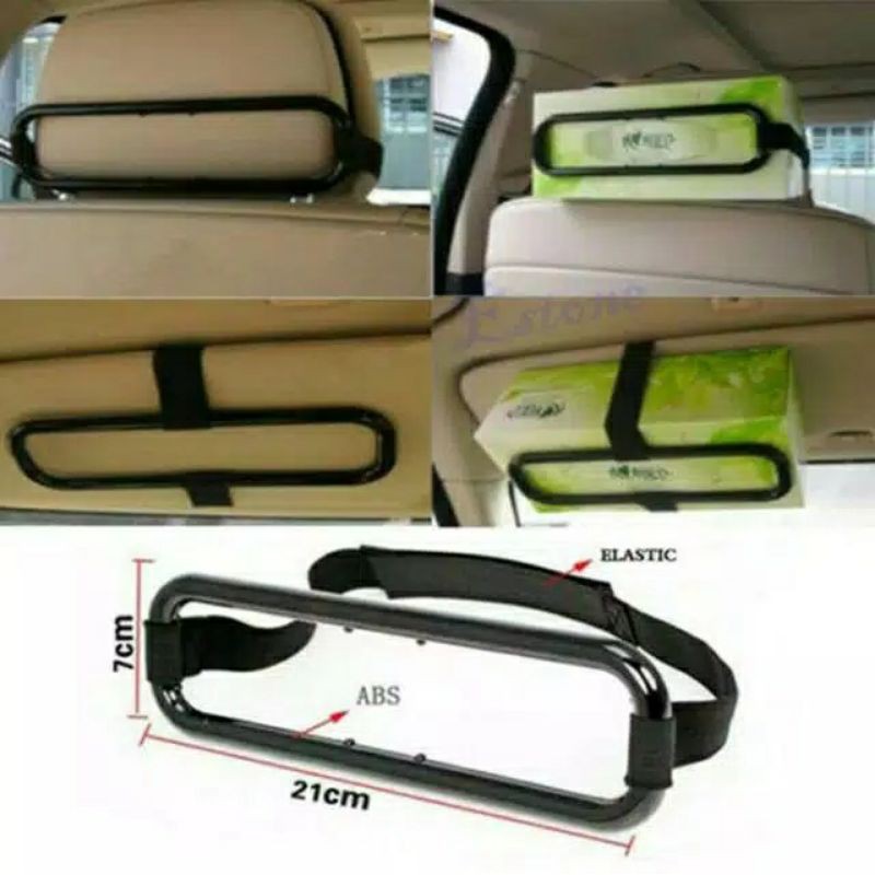 Holder Pegangan Tisue Pada Mobil - Jepit Tisyu Tissue Car Holder