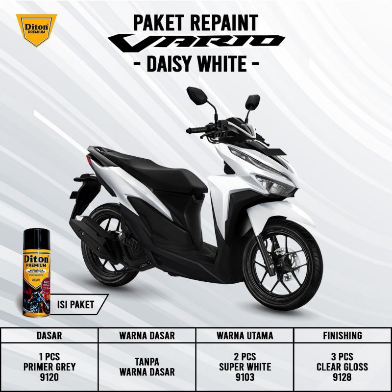 Pilok Putih Super White Paket 6 Klg Repaint Motor Vario Cat Semprot Diton Premium Mio M3 SoulGT