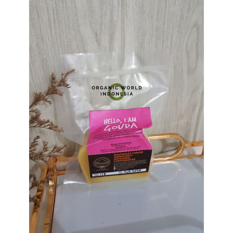 MAZARAAT GOUDA Artisan Cheese/ Keju Grassfed Organik