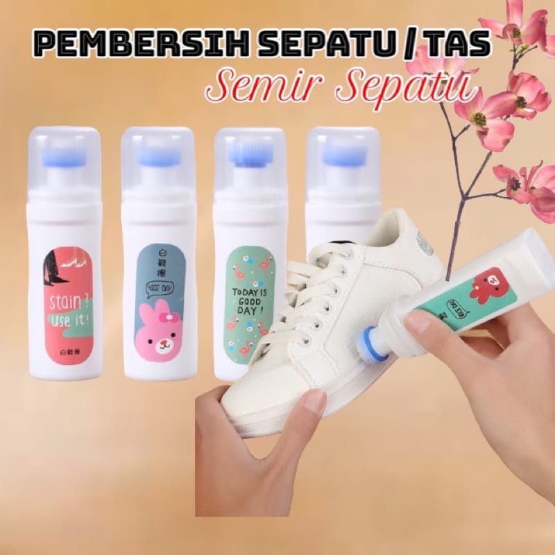 Matahari Semir Sepatu Putih Cairan Pembersih Sepatu Putih White Shoes