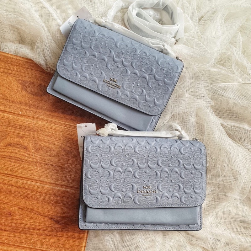 Tas Coach original - Coach klare crossbody embossed in twilight