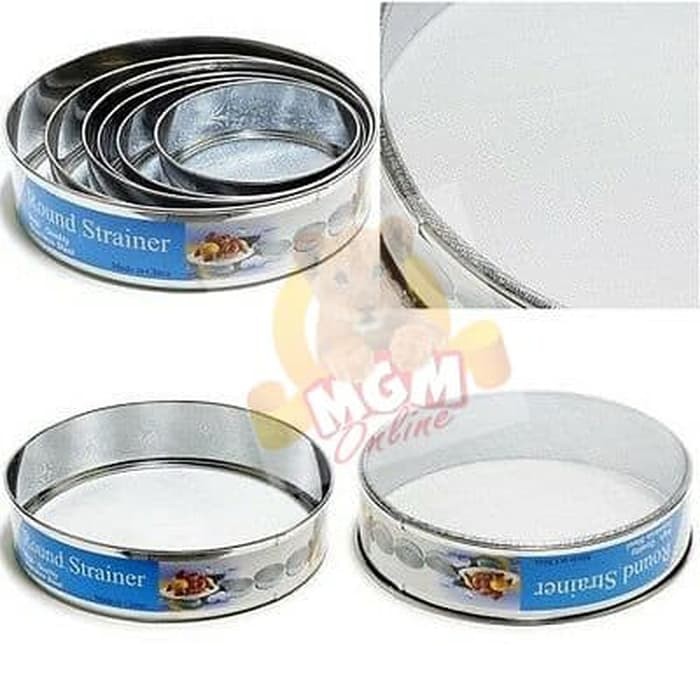 Set6 Ayakan tepung dari stainless ukuran 15cm to 27cm komplit 2706