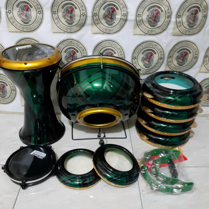 Rebana hadroh/ Satu set hadroh/ Darbuka 9in/ Alat hadroh (termurah)