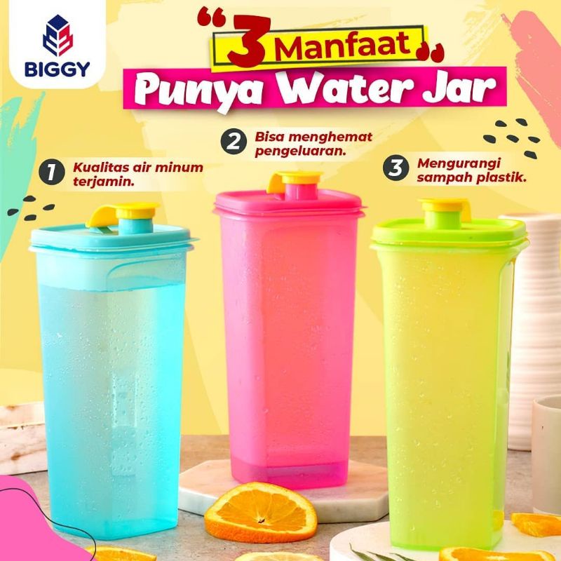 BIGGY Water Jar Scutari 4 gelas / Drink Jar Scutary Drink Storage 1.3L