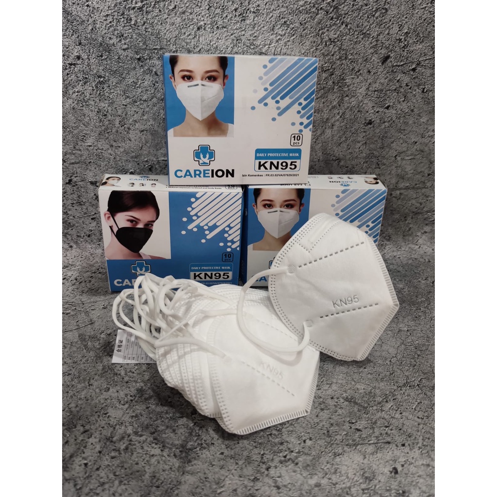 CAREION - MASKER KN95 5PLY CAREION PUTIH WARNA FACE MASK