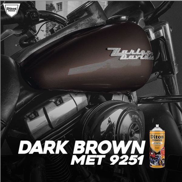 Cat Pilox Diton Premium Dark Brown Met 9251 400cc Coklat Gelap Metalik sepeda motor mobil helm pylox