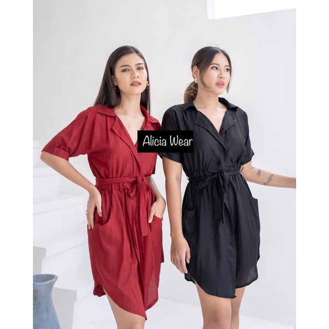 Dress bumil BUSUI sunny midi daster murah