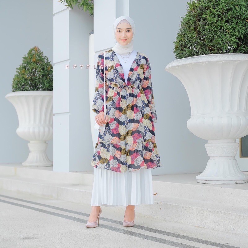 outer sifon kardigan pantai murah motif