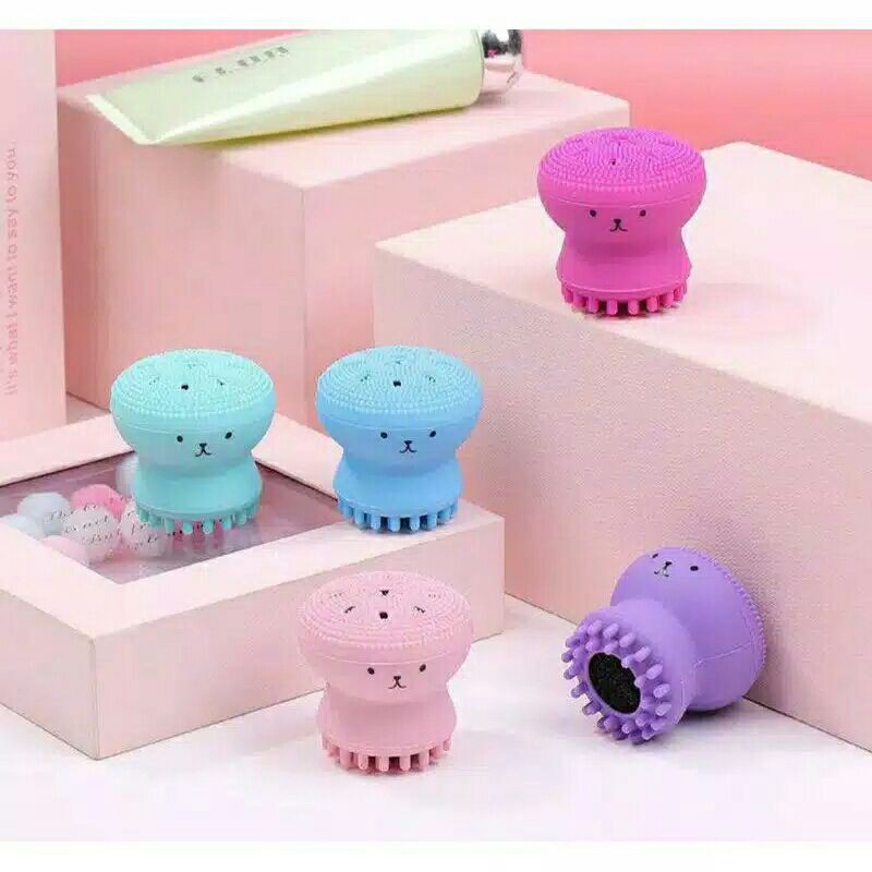 Sikat Gurita Brush Cleansing Face Massage Make Up Facial Clean Skincare Tools Wanita Import Real Pict Tmall88