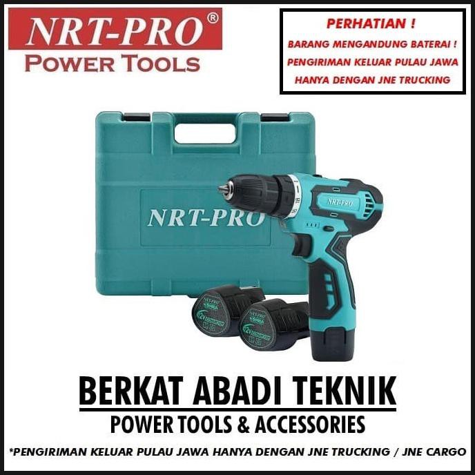 NRT-PRO DC330 Bor Cordless Drill 10mm Batre 12 V Tanpa Kabel Mesin