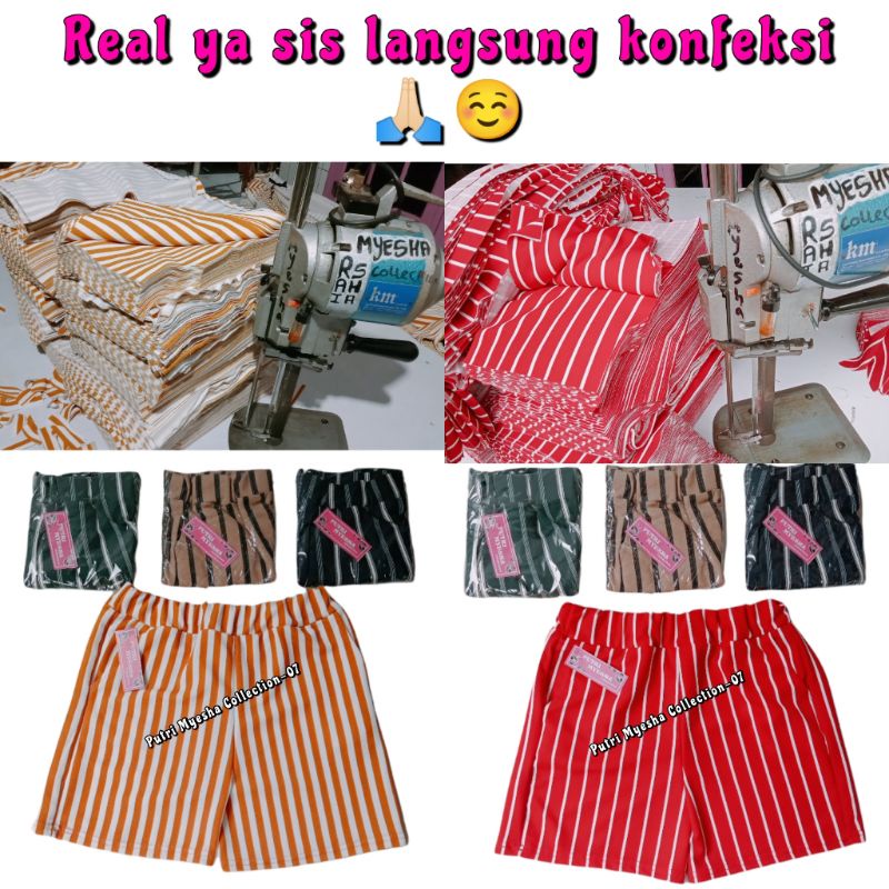 Celana Pendek Wanita Dewasa Model Kulot 3/4 Hotpants