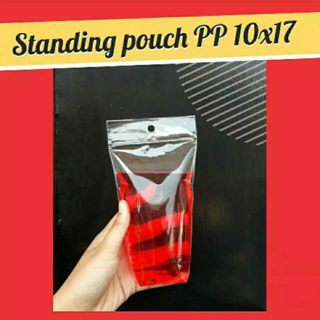 Kemasan Pudot / Standing Pouch Plastik 10x17 cm