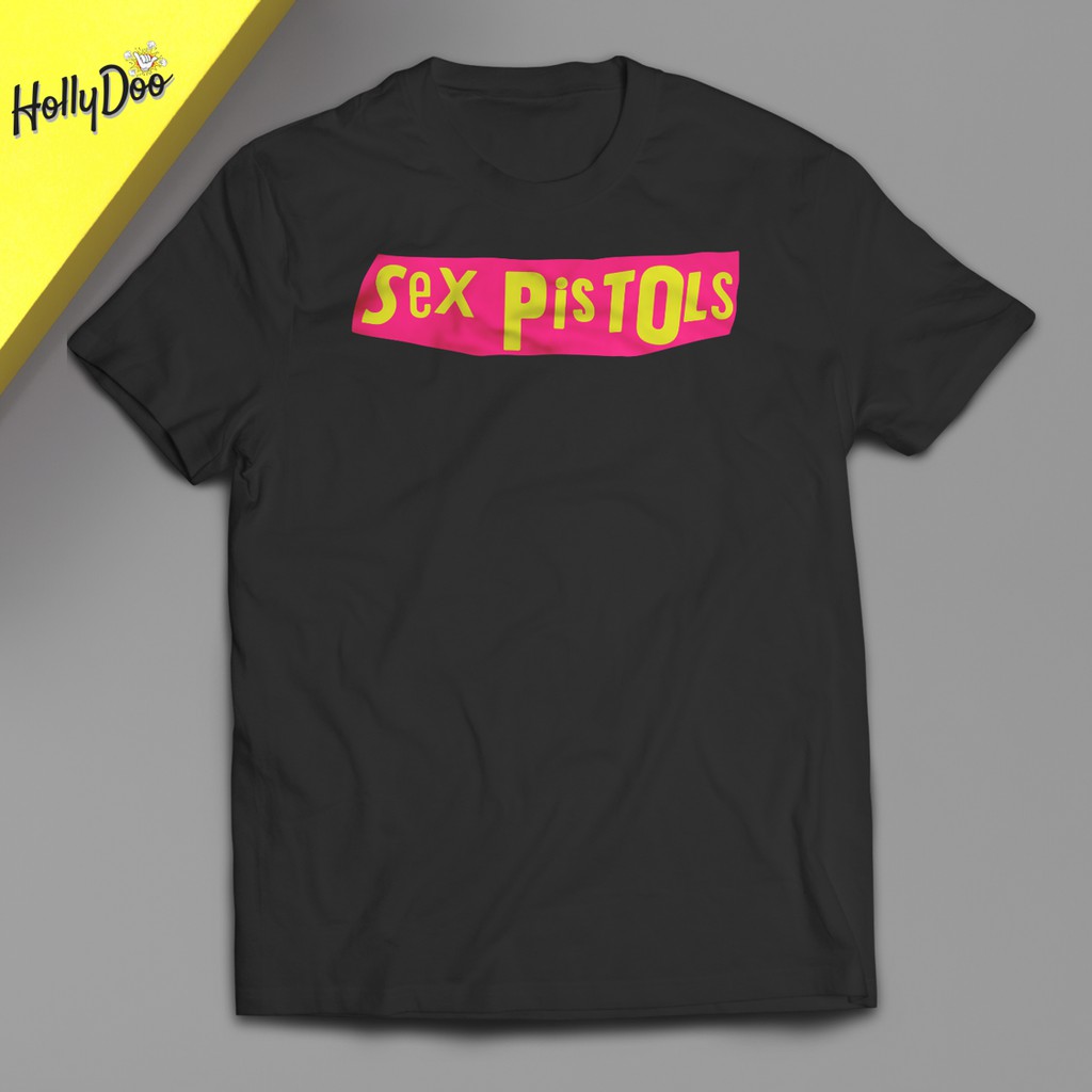Kaos Logo Band Sex Pistols Unisex Cowok Cewek Unisex Baju Musik Punk Rock S-XXXL