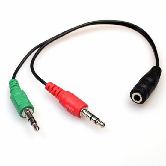 Kabel Splitter Audio 1 Female To 2 Male Aux 3.5mm kabel aux audio mic Audio Splitter Jack 3.5mm