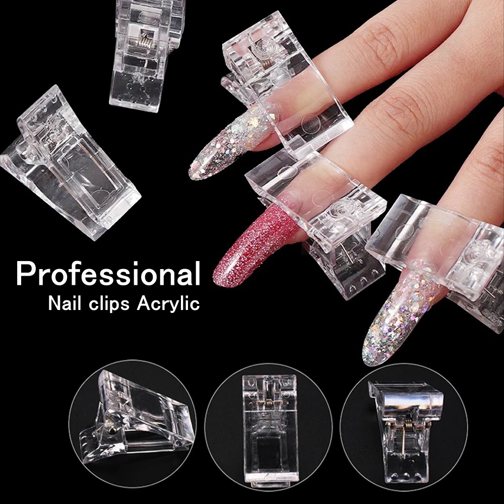 Professional Nail clips Acrylic Extension Tips For Nail Fake Nail Clip Quick Building Mold UV Gel For Manicure nails accessories