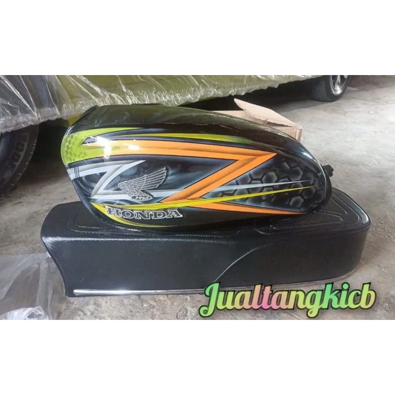 Tangki cb glatik bahan galvanis+jok anti gembos