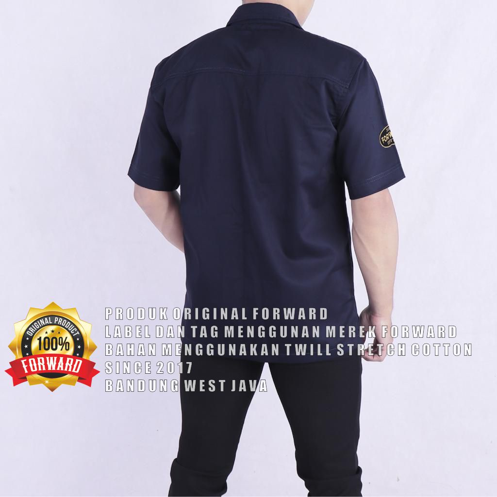 WORKSHIRT SS - SERI KEMEJA PATCH Pendek 3 WARNA/ Baju Kerja Lapangan Nyaman Dipakai BY FORWARD System K1 Forwardshop