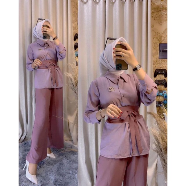 NEW ONE SET NAGITA TERLARIS SETELAN CELANA WANITA BAJU KANTOR WANITA KEKINIAN