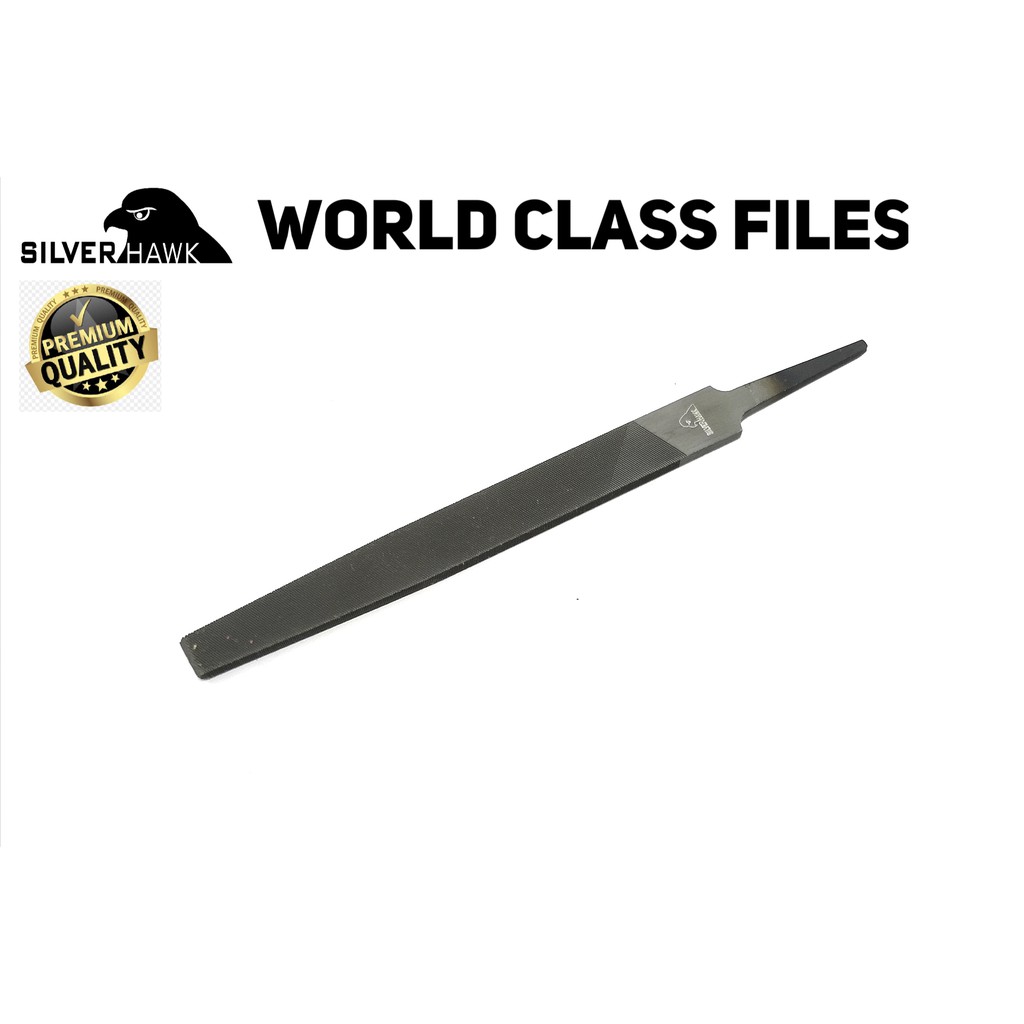 Silver Hawk Kikir Flat 6&quot; Halus Kikir Plat 6 inchi Flat Smooth Files