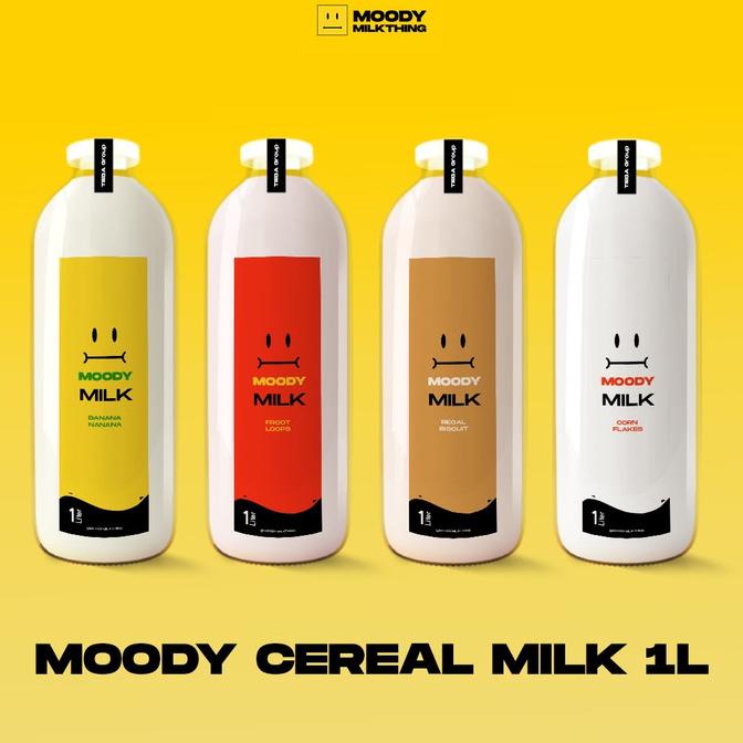 

Cereal Milk 1 Liter (1000Ml) Botol Kaca/ Susu Sereal By Moodymilkthing