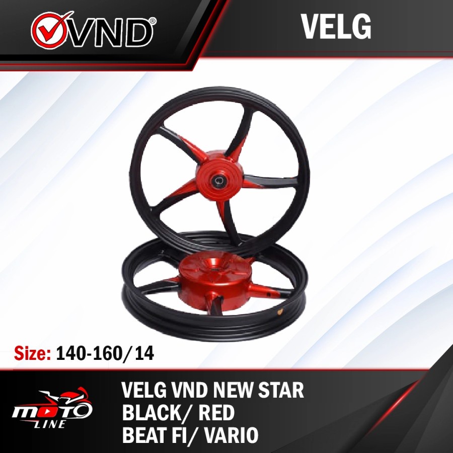 VELG BEAT FI/VARIO VND NEW STAR 140/160 RING 14