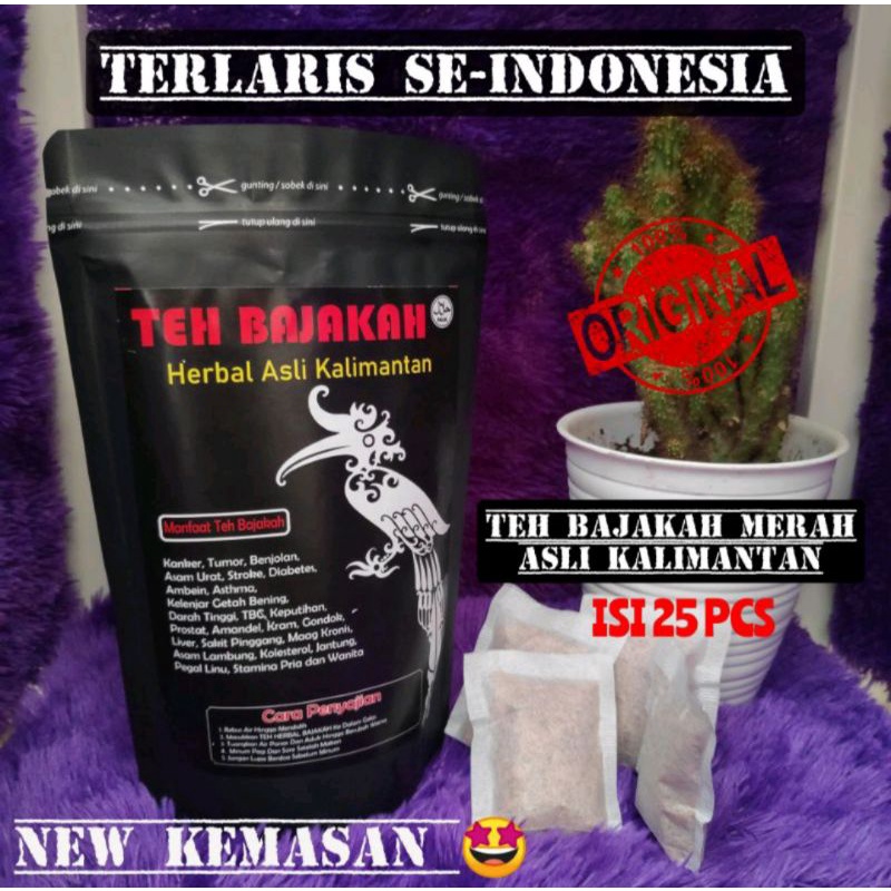 

TEH BAJAKAH MERAH / TEH KALALAWIT MERAH ISI 25 PCS ASLI KALIMANTAN 100%