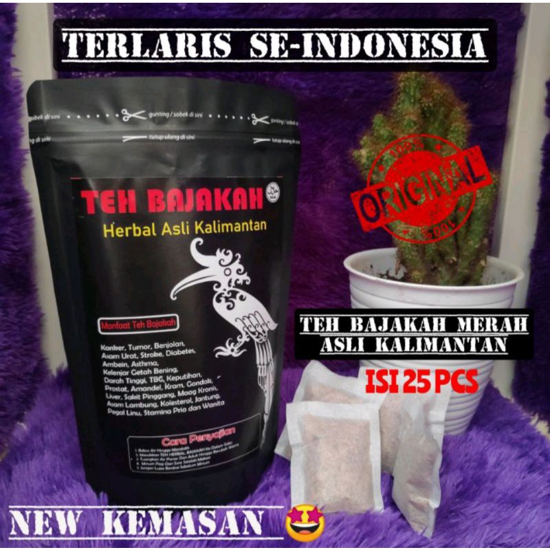 

TEH BAJAKAH MERAH / TEH KALALAWIT MERAH ISI 25 PCS ASLI KALIMANTAN 100%