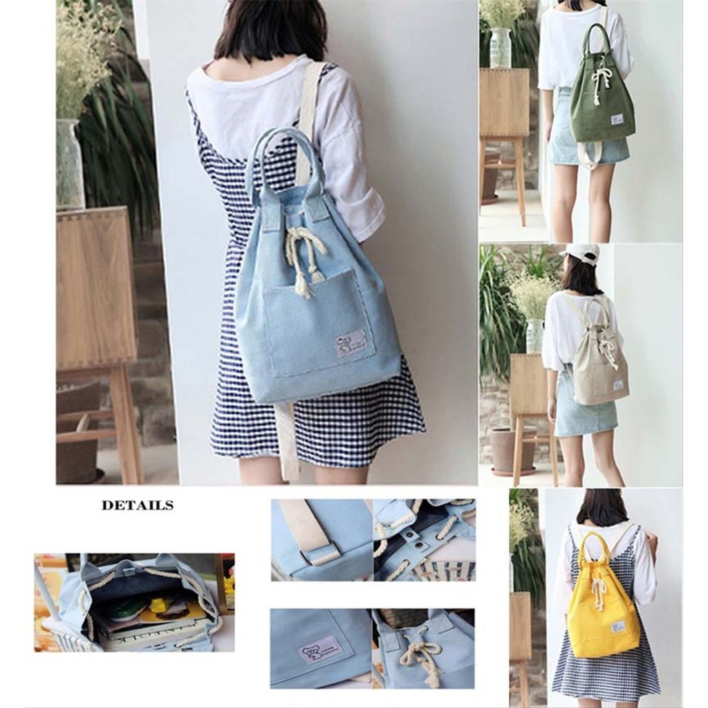 TAS LUNA SERUT - Tas Ransel Backpack Fashion - Tas Serut Wanita Casual Murah